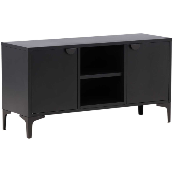 Meuble TV en métal noir Piring