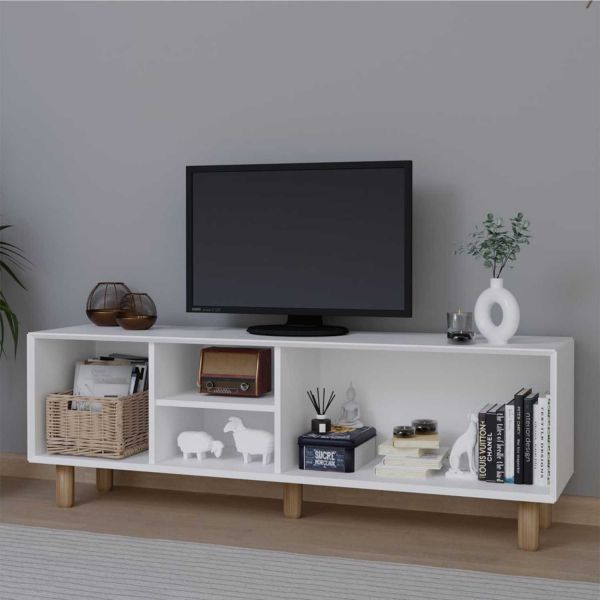 Meuble TV 3 portes en aggloméré Bohemian - 7