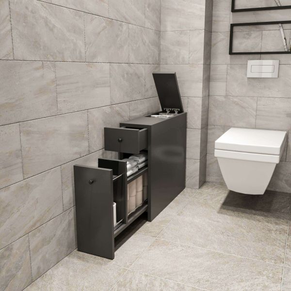 Meuble de rangement wc calencia (anthracite)