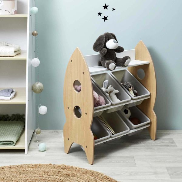 Meuble de rangement pour enfants 6 bacs Sweet - 6