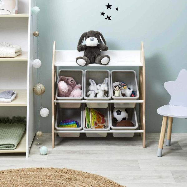 Meuble de rangement pour enfants 6 bacs Sweet - THE HOME DECO KIDS
