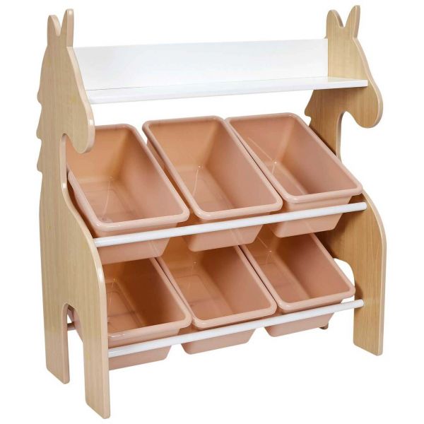 Meuble de rangement pour enfants 6 bacs Sweet