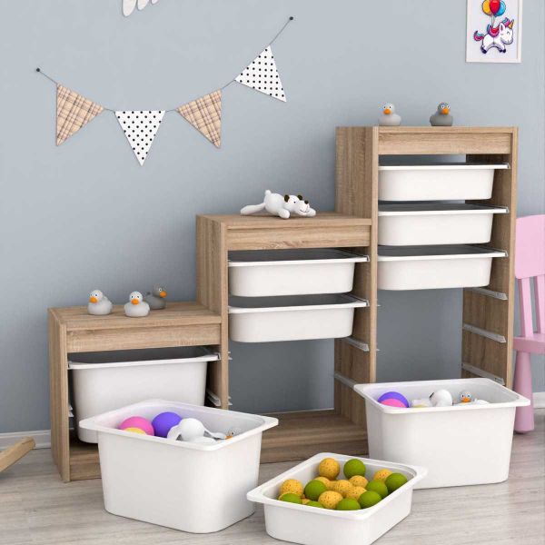 Meuble de rangement escalier 9 tiroirs Swiss - HANAH HOME