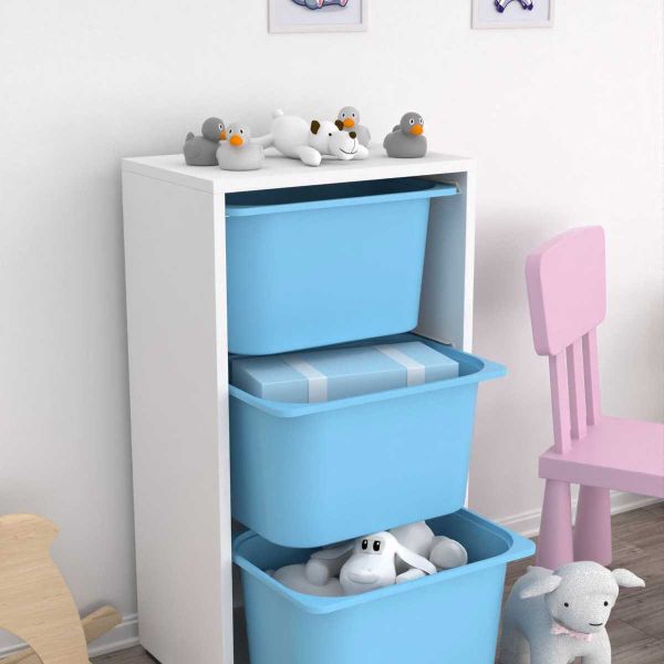Meuble de rangement 3 tiroirs Bronz - HANAH HOME