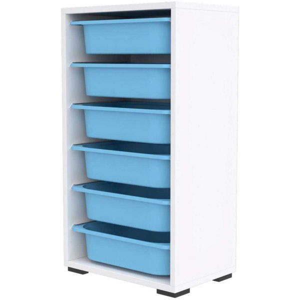 Meuble de rangement 6 tiroirs Bronz