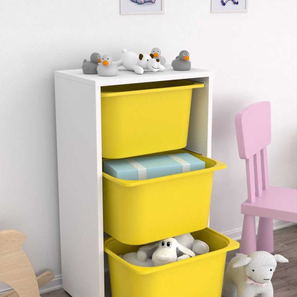 Meuble de rangement 3 tiroirs Bronz - HANAH HOME