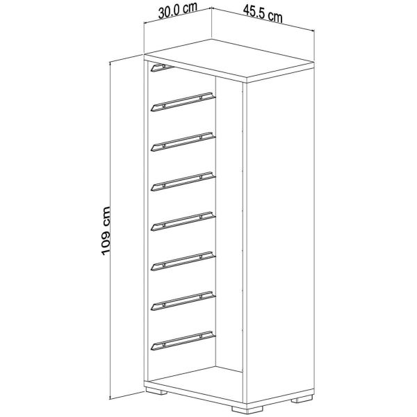 Meuble de rangement 8 tiroirs Cara - ASI-1851