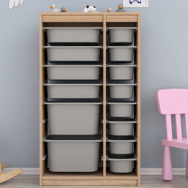 Meuble de rangement 14 tiroirs Montana - HANAH HOME