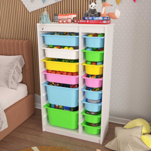 Meuble de rangement 14 tiroirs Montana - HANAH HOME