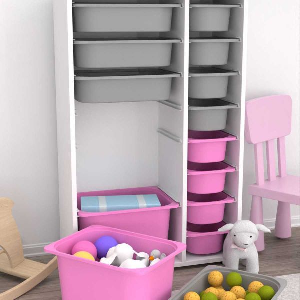 Meuble de rangement 14 tiroirs Rine - HANAH HOME