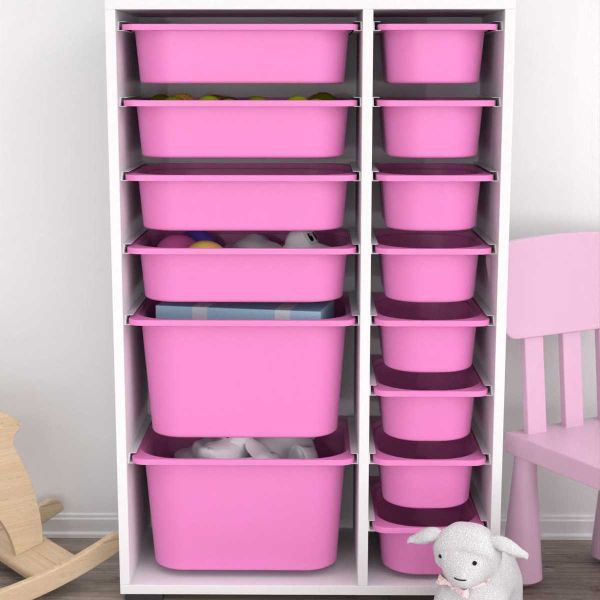 Meuble de rangement 14 tiroirs Rine - HANAH HOME