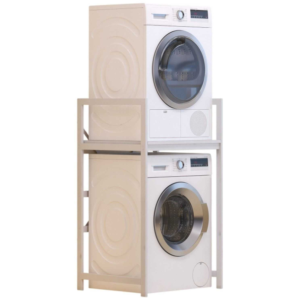 Meuble de superposition machine à laver seche-linge Cindy