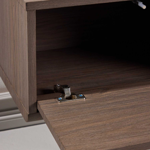 Meuble TV suspendu en MDF Dragh 100 x 35 x 28 cm - 6