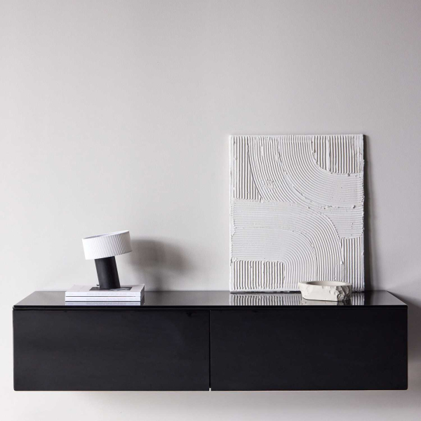 Meuble TV suspendu en MDF Fristad 160 x 45 x 35 cm - VENTURE HOME