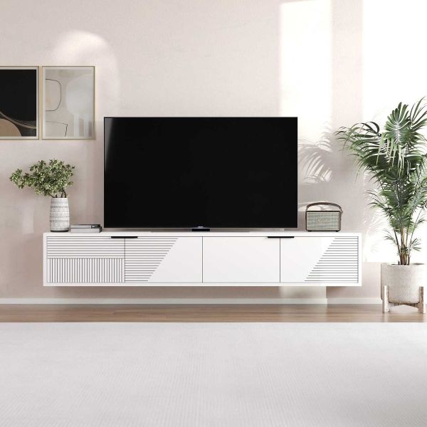 Meuble TV suspendu en aggloméré Parla - 5