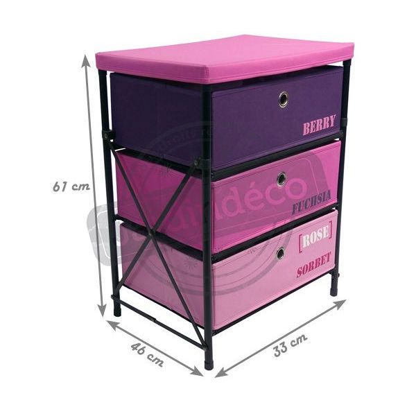 Meuble 3 tiroirs Kzabox - 9