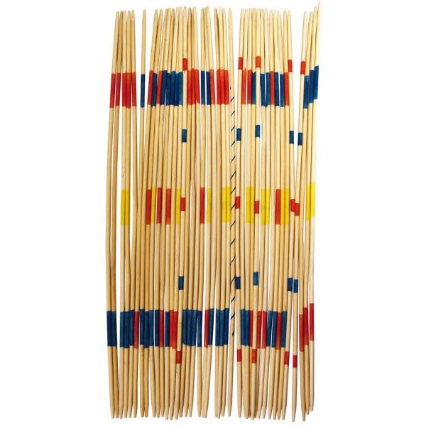 Gioco Del Mikado In Legno 27 Cm - Bastoncini Classici In Scatola Di Legno