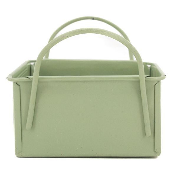 Mini corbeille en métal laqué olive Plaisir - AUBRY GASPARD