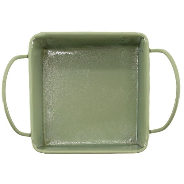 Mini corbeille en métal laqué olive Plaisir - AUB-3577