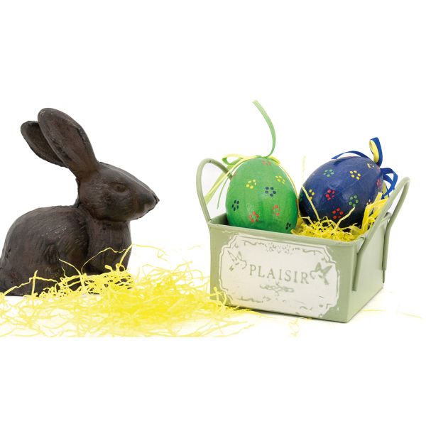 Mini corbeille en métal laqué olive Plaisir - 5