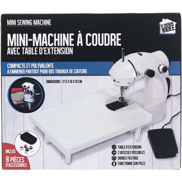 Mini machine à coudre avec table d'extension - 9