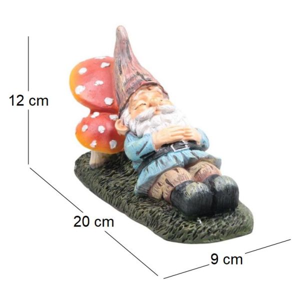 Mini nain de jardin en résine - IMH-0271