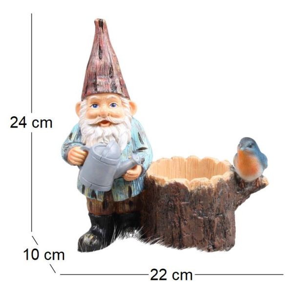 Mini nain de jardin en résine - IMH-0273