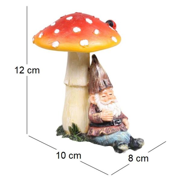 Mini nain de jardin en résine - IMH-0269