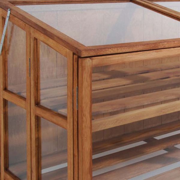 Mini serre de jardin en bois dur - ESS-0827