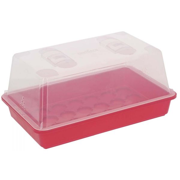 Mini serre non chauffante en plastique 38 x 24 x 19 cm Colors