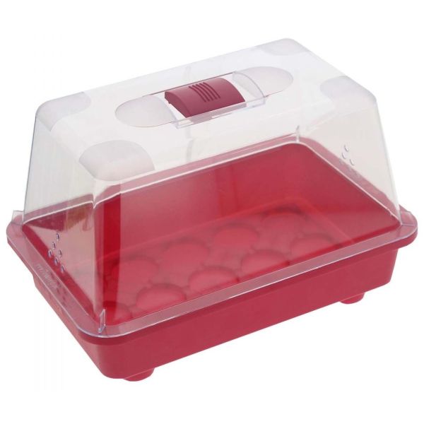 Mini serre non chauffante en plastique 29 x 19 x 19 cm Colors