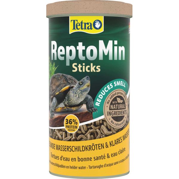 Mini-sticks alimentation tortue d'eau Reptomin 1L