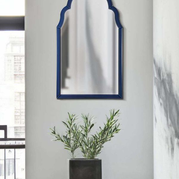 Miroir en MDF bleu Tangier - MAURO FERRETTI