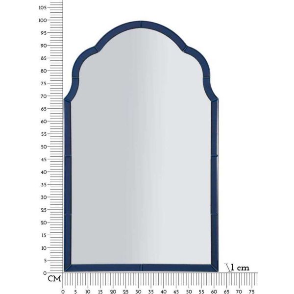 Miroir en MDF bleu Tangier - MAU-0553
