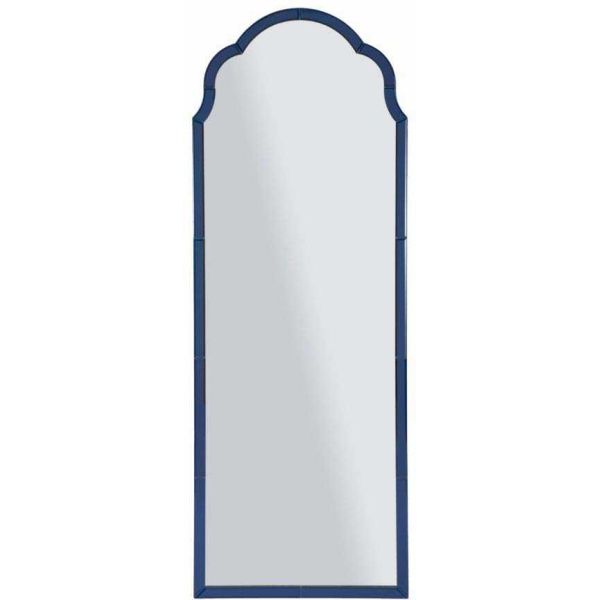 Miroir en MDF bleu Tangier