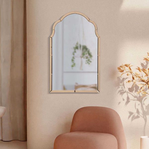 Miroir en MDF rose Tangier - MAURO FERRETTI