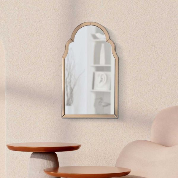 Miroir en MDF rose Tangier - MAURO FERRETTI