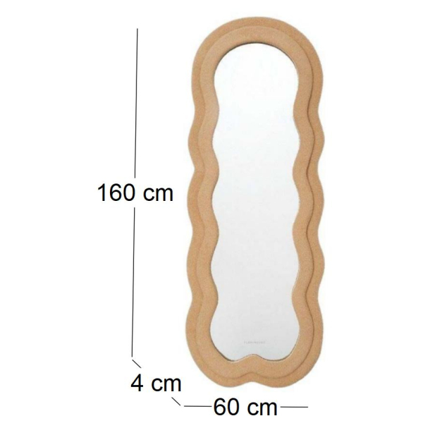 Miroir cadre en tissu Charlotte - 8