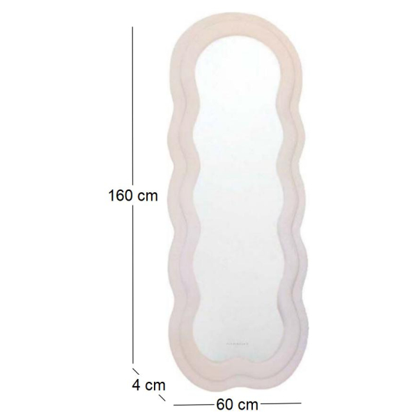 Miroir cadre en tissu Charlotte - 8