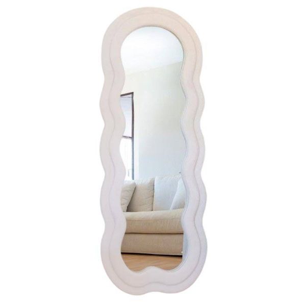 Miroir cadre en tissu Charlotte - MAN-0125