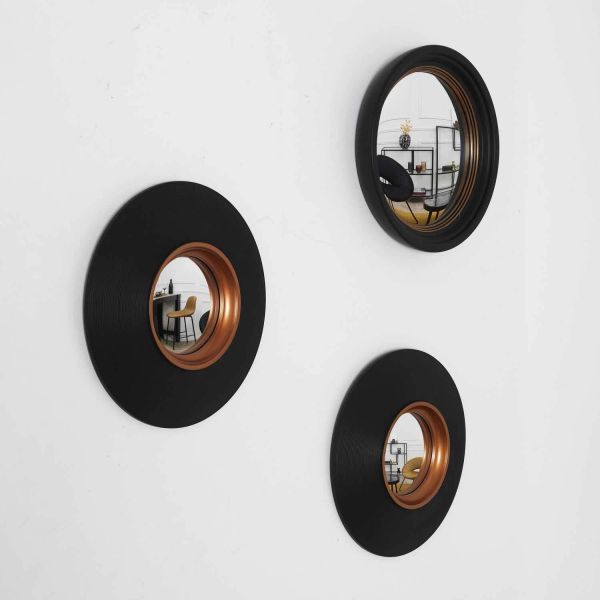 Miroir convexe rond Oko 25,5 cm (Lot de 3) - CMP-4758