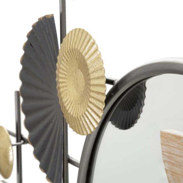 Miroir avec décorations en métal et mdf Abstract 90.2 x 5.1 x 50.2 cm - 5