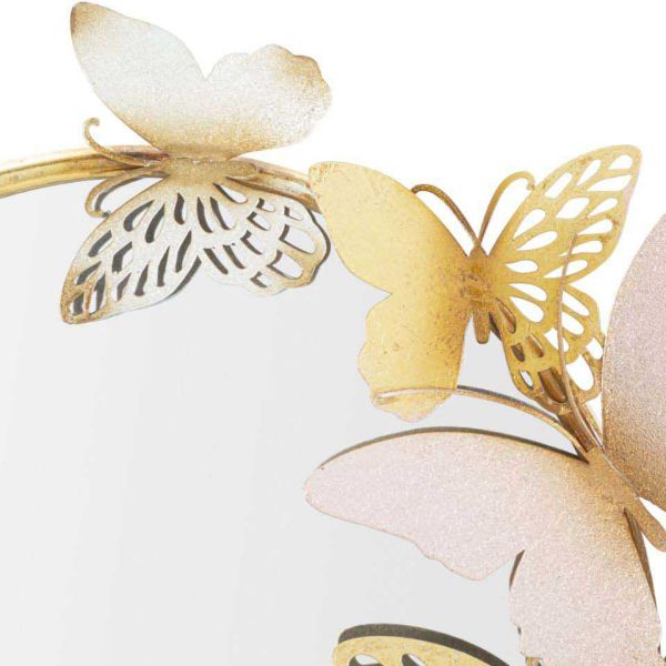 Miroir double avec papillons en métal Farfalle 81 x 3 x 52.5 cm - 73,90