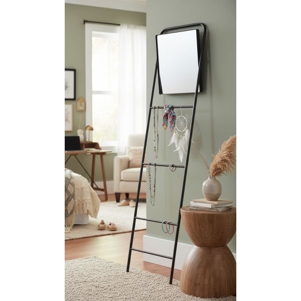 Miroir échelle en métal Porte serviette - 7