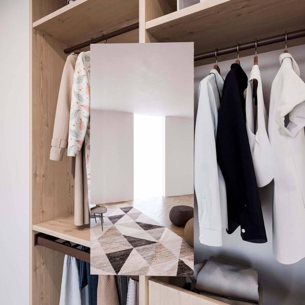 Miroir extractible pour l'intérieur de l'armoire - 8