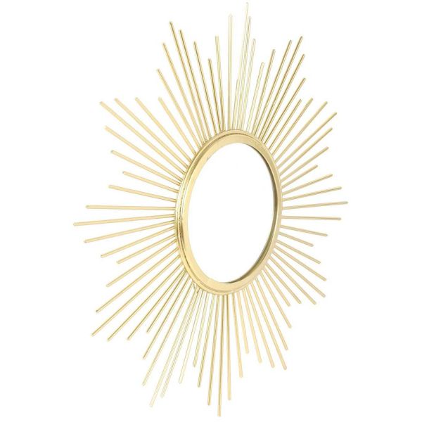 Miroir forme Soleil en métal 19.5 cm - CMP-4365