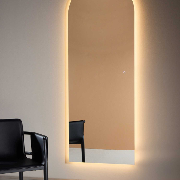 Miroir lumineux en aluminium Skeppsvik 70 x 185 cm - VENTURE HOME