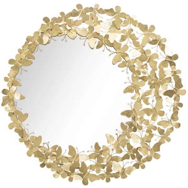 Miroir en métal Butterfly wind 81.5 x 3.5 cm
