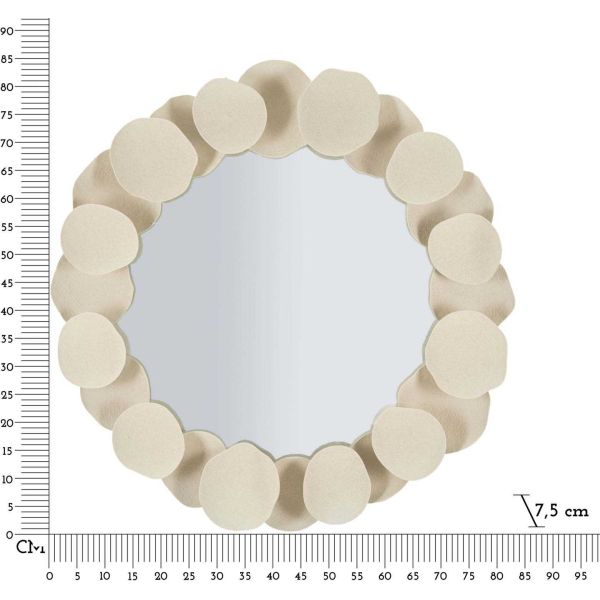 Miroir en métal Dune 85 x 7.5  x 85 cm - MAU-0641