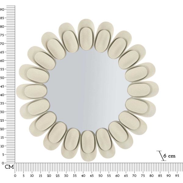 Miroir en métal Dune double 85 x 6 cm - MAU-0640